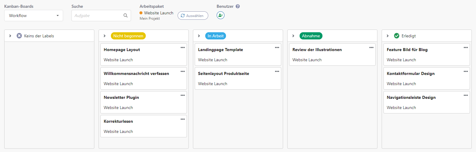 Kanban board