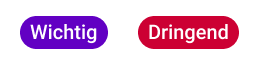 Wichtiges und dringendes Label