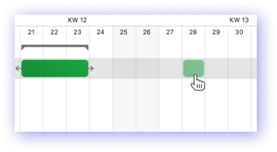 Create gap bar with drag and drop