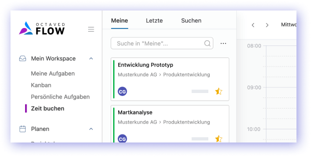 Simplified navigation to find work packages