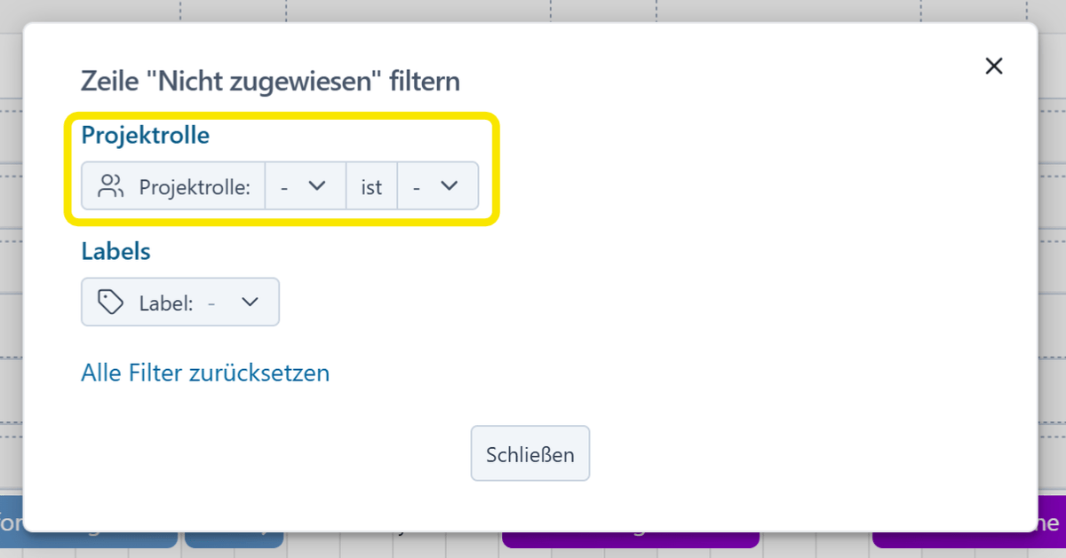 New filters also in team planning