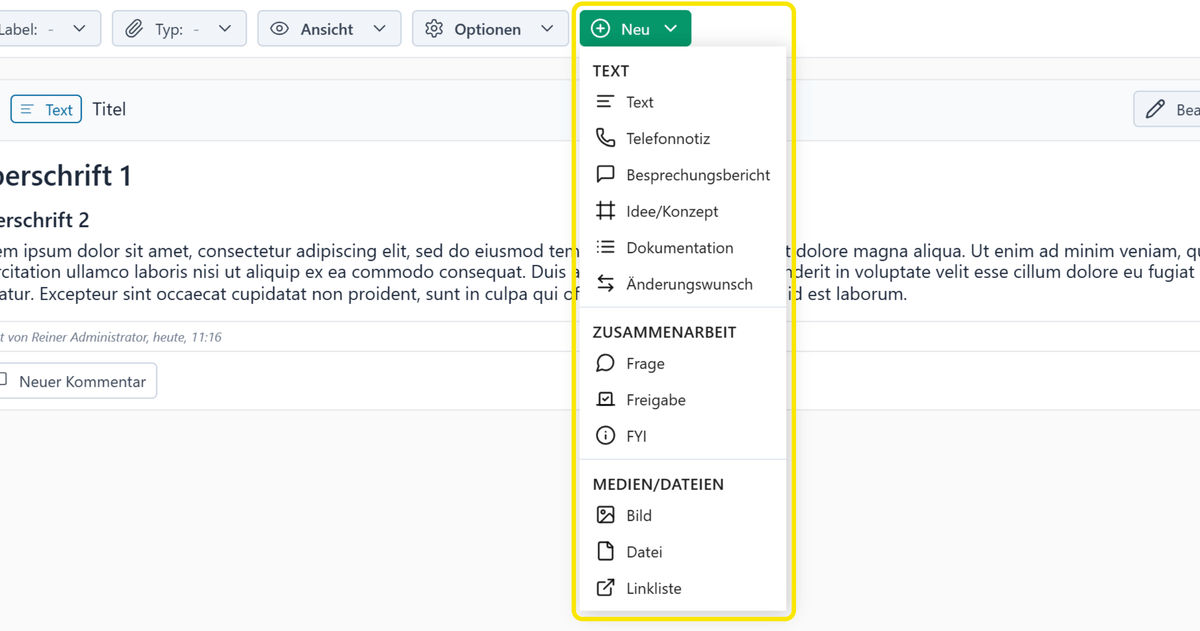 Feste Position des Buttons zum Hinzufügen