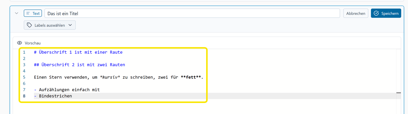 Markdown-Editor