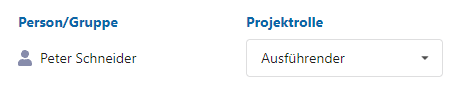 Assign a person to the work package