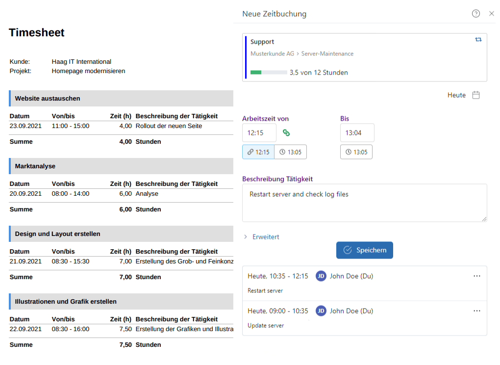 Billing project in Octaved Flow