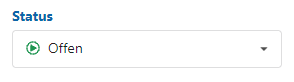 Der Status ist Offen