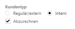 Set customer type