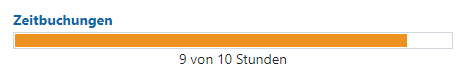 Warnung bei Kontingent
