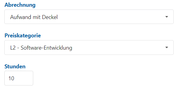 Aufwand mit Deckel
